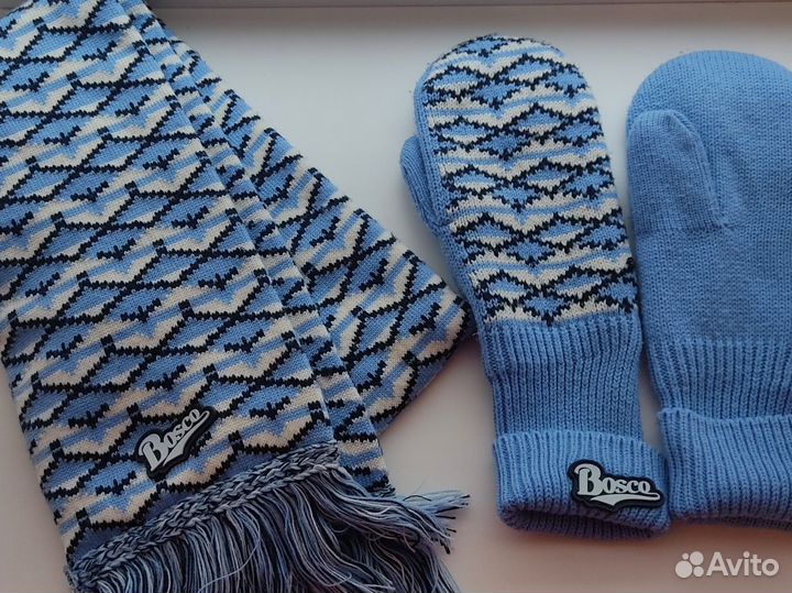 Bosco шарф и варежки