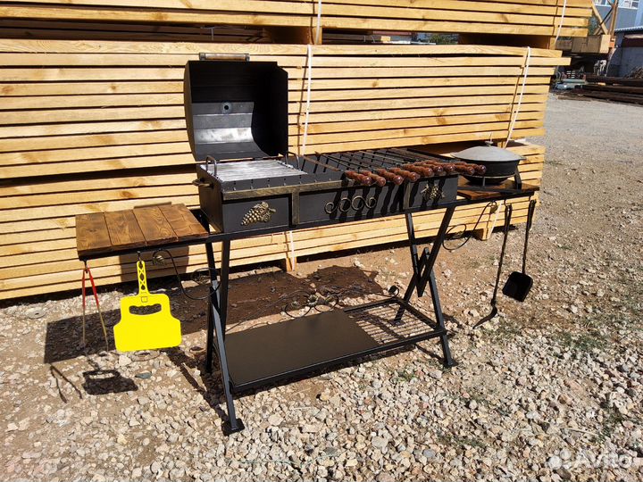 Гриль мангал барбекю 4 мм сталь. Размер любой