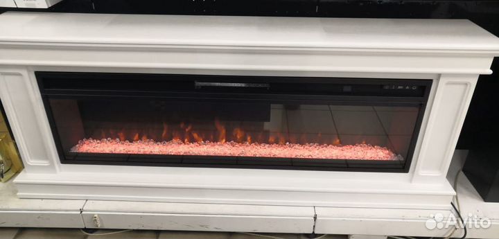 Электрокамины белые