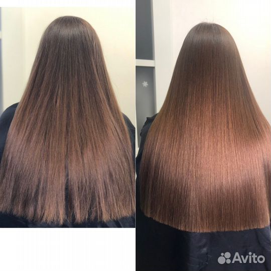 Кератиновое выпрямление волос
