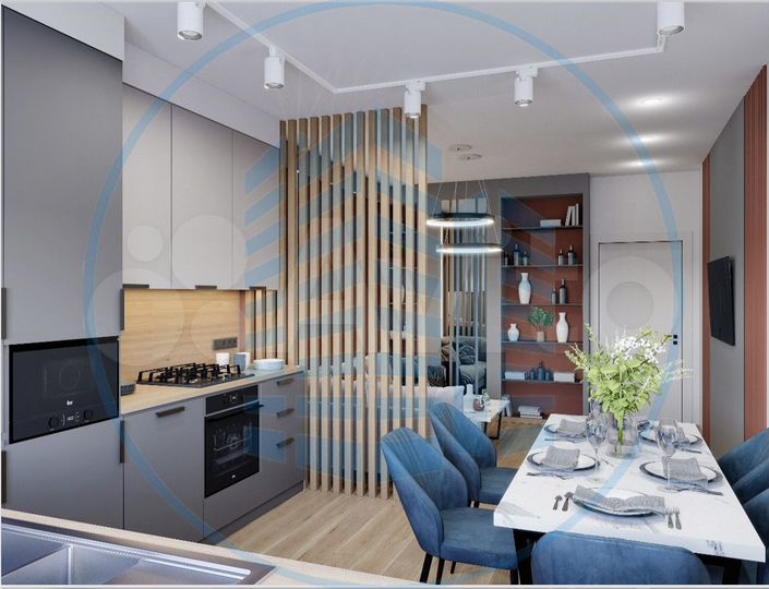 1-к. квартира, 69,7 м², 2/12 эт.