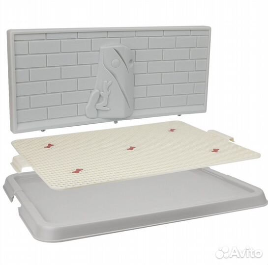 Туалет лоток для собак со стенкой stefan (Штефан)