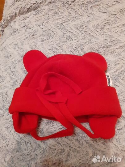 Флисовая шапка осенняя 42-44 размер на весну