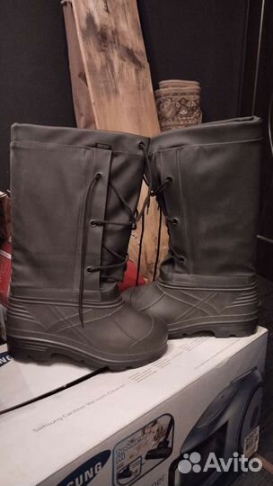 Сапоги резиновые утеплённые для охоты и рыбалки