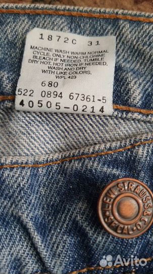 Джинсы levis 505 W36L36 USA