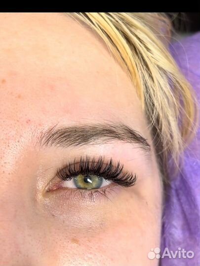 Наращивание ресниц на дому