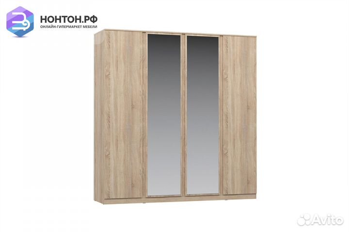 Шкаф Stern 4-х дверный дуб сонома