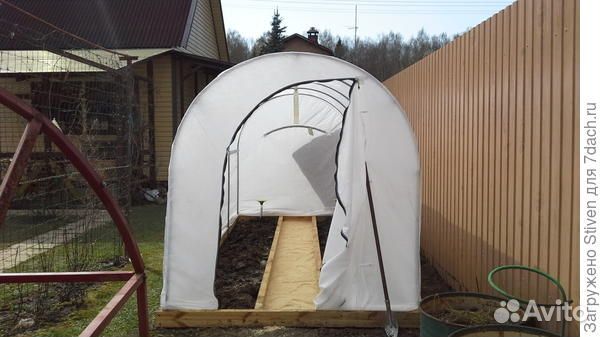 Теплица-парник 2х1.65 м с покрытием