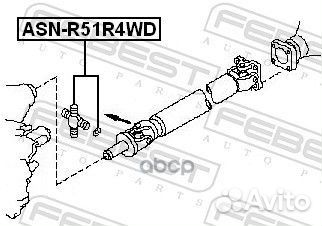 Крестовина карданного вала 27X92 ASN-R51R4WD Fe