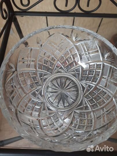 Посуда Хрустальная ваза салатник фужеры