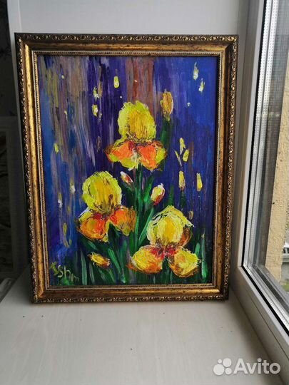 Картина ирисы