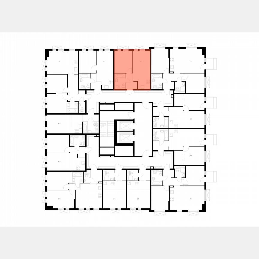 1-к. квартира, 34,2 м², 2/16 эт.