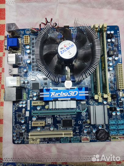 Материнская плата с процессором