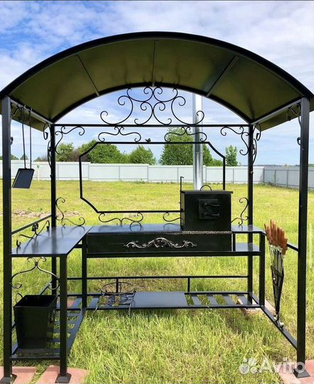 Мангал с печью