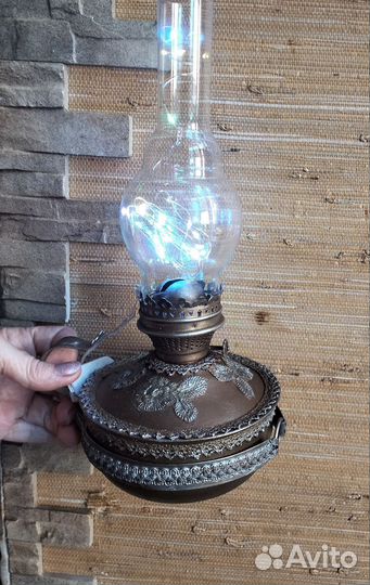 Керосиновая лампа Бронзовый винтаж