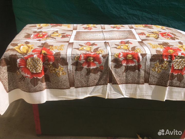 Скатерть лен жаккард СССР