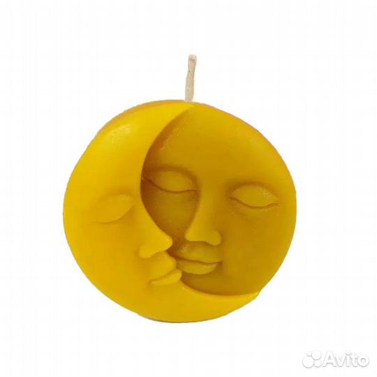 Силиконовая форма для свечей Луна №20