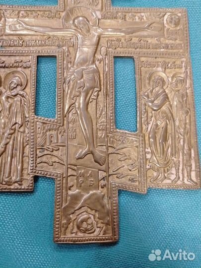 Крест Распятие Христово с Предстоящими, подлинник