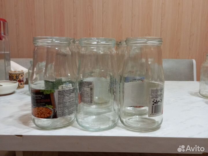 Банка стеклянные от поллитра и меньше