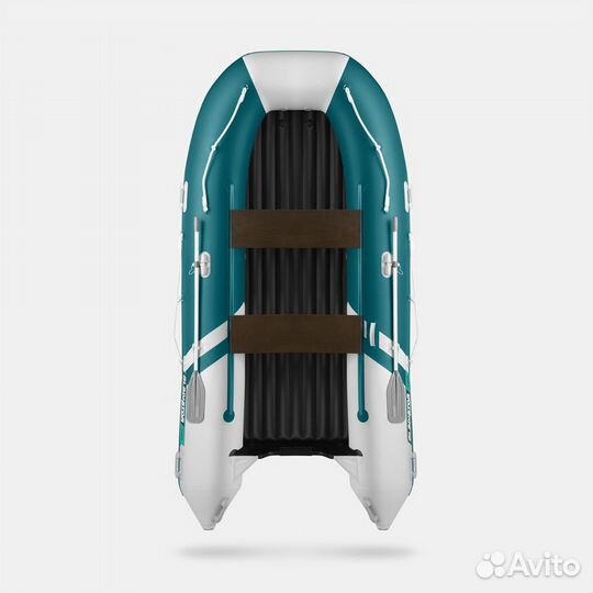 Надувная лодка gladiator E380S Морской зеленый-бел