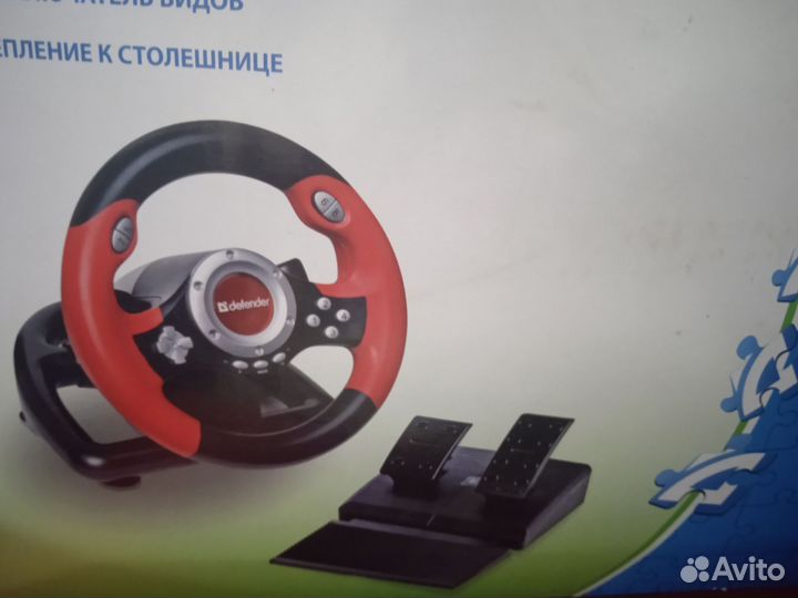 Игровой руль с педалями Challenge mini LE