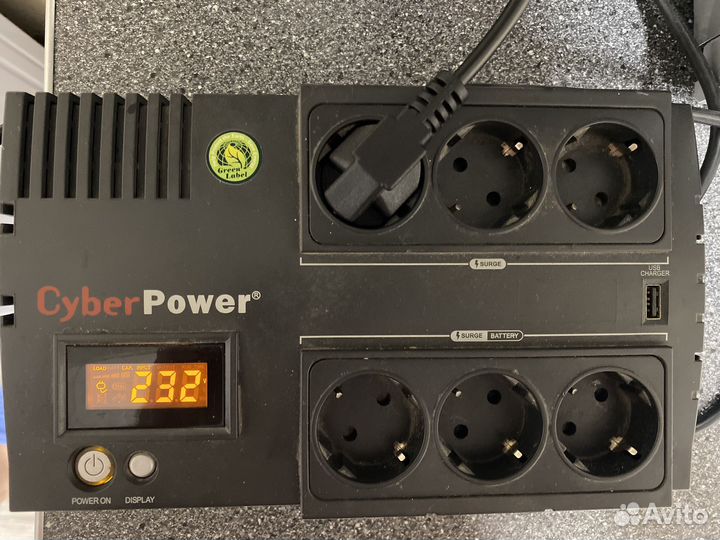 Ибп CyberPower BR650elcd 650vа/390W