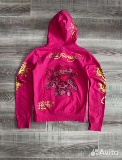 Оригинал Ed Hardy Зип Худи Zip Hoodie