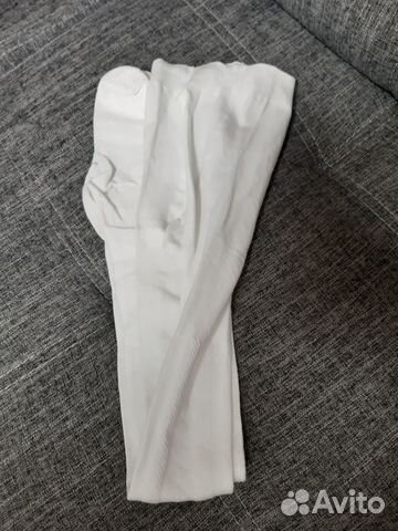 Колготки белые новые р.134-140