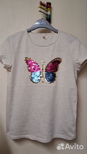 Футболка с паетками