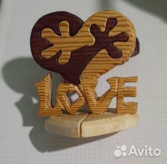 Сердце декоративное из древесины