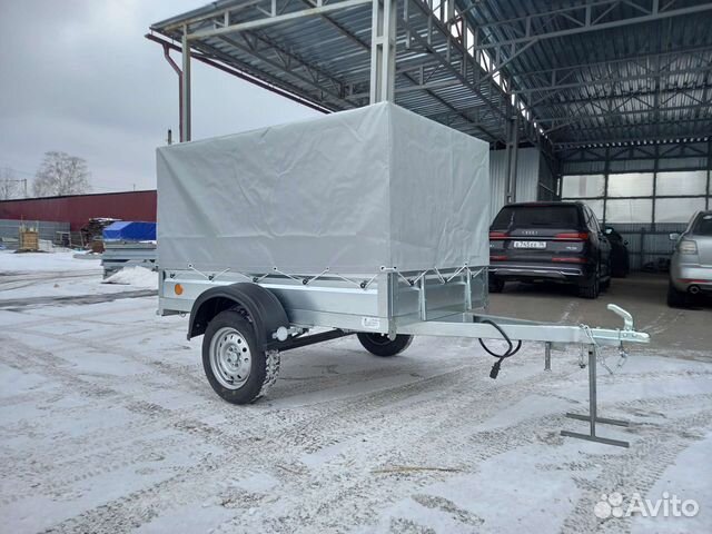 Прицеп цм эко плюс 2*1,3 тент 80 см, без колёс
