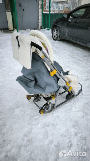 Санки коляска ника kids