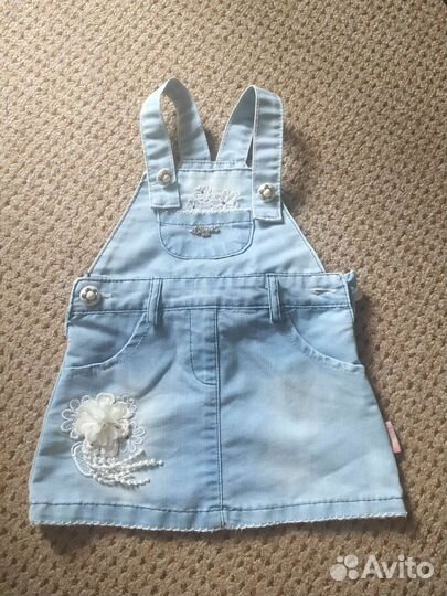 Одежда для девочки 6-12 месяцев вещи пакетом