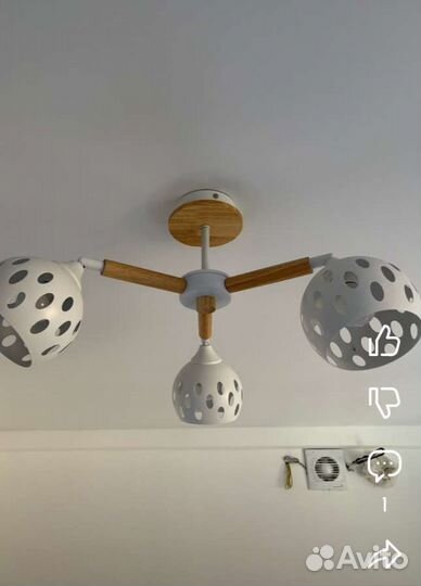 Светильники (люстра) на 3 и 8 плафонов