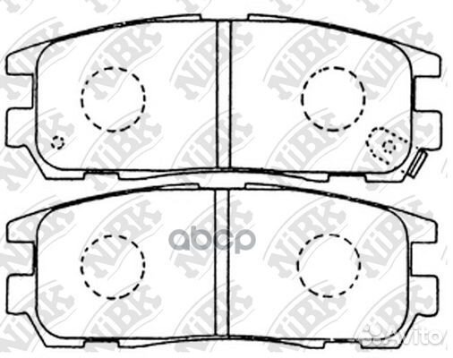 Колодки тормозные дисковые задние NiBK PN4299 Я
