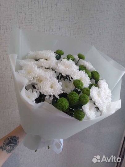 Сборный букет из хризантемы, доставка