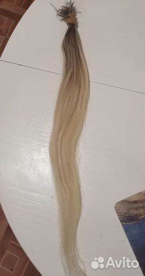 Натуральные волосы блонд омбре