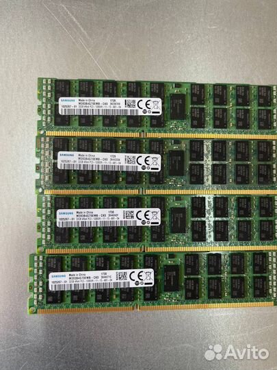 Оперативная память Samsung 32GB PC3-12800R - 4 шт