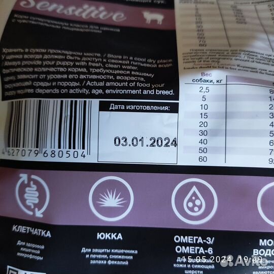 Сухой корм blitz puppy Lamb&Rice для щенков