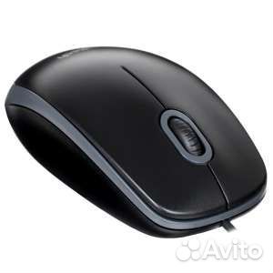 Мышь проводная Logitech B100