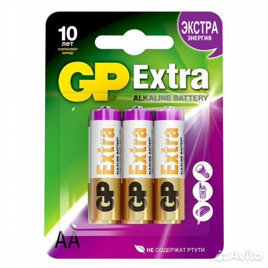 Батарейка GP extra аа 6шт