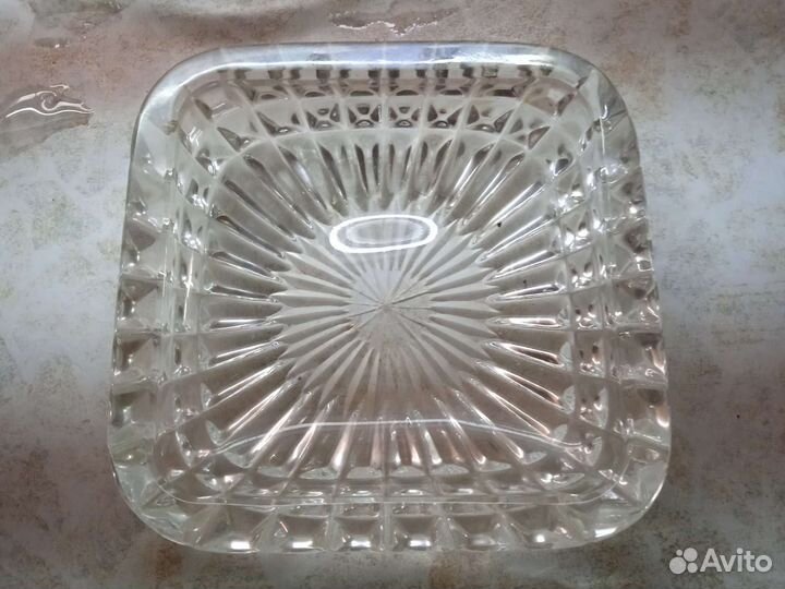 Хрусталь СССР ваза, конфетница, лодочка
