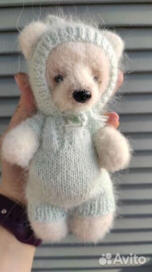 Игрушка вязаная Мишка Тедди, ручная работа