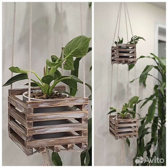 Кашпо для цветов подвесное