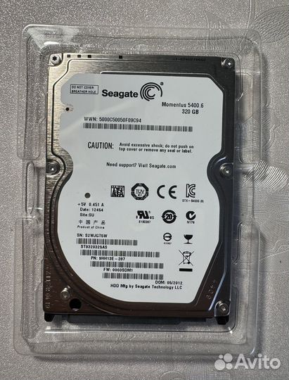 Жесткий диск seagate momentus 5400.6