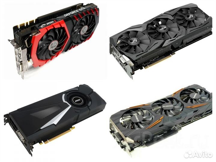 GTX 1060 1070 1070 Ti 1080 1080 Ti 11 Gb Гарантия