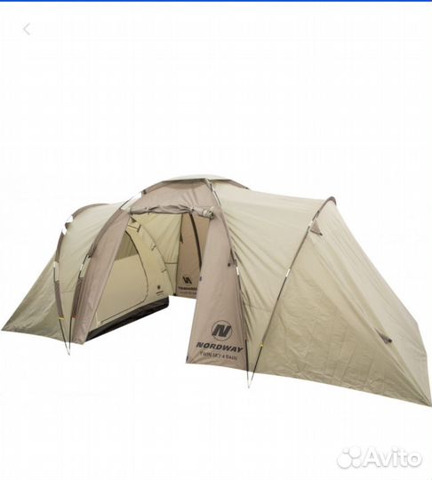 Палатка туристическая 4 местная с тамбуром
