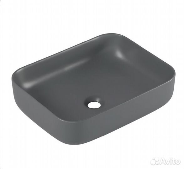 Раковина накладная серая