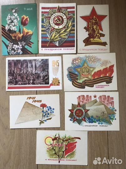 Открытки на 23 февраля, 1 мая,9 мая,октябрь
