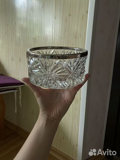 Бронь Хрустальная салатница